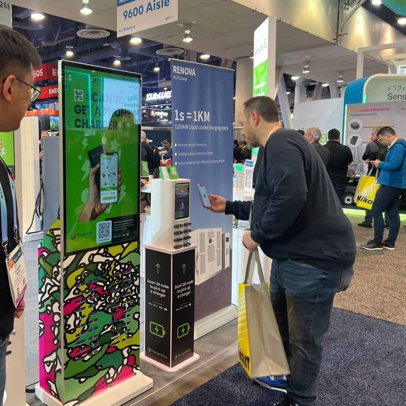 ChargerGoGo charging kiosks deployed at CES trade show